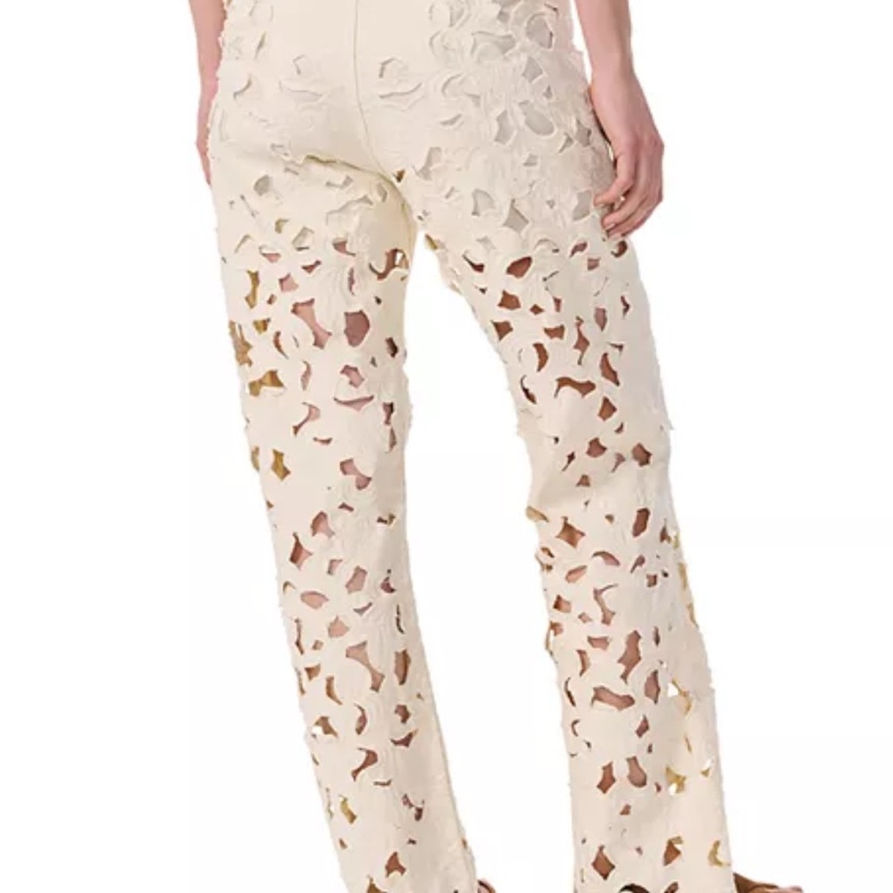 rag & bone
Logan Floral Cutout High Rise Wide Leg Jeans in Ecru - Picture 3 of 3
